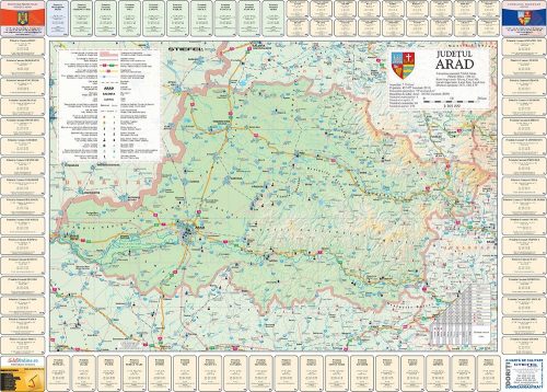 Harta județului Arad