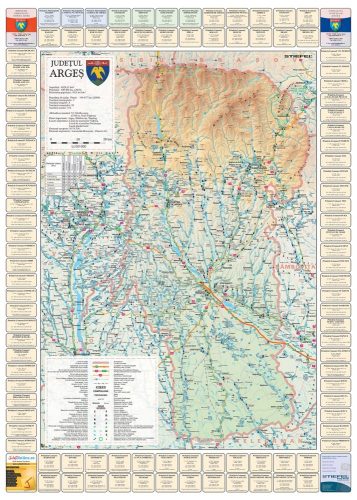 Harta județului Argeș