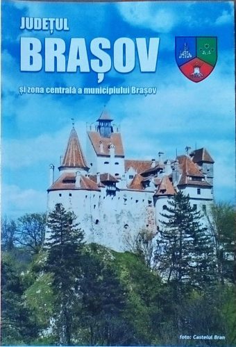 Județul Brașov - zona centrală Brașov - hartă pliabilă