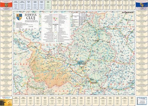 Harta județului Cluj