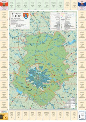 Harta județului Ilfov 