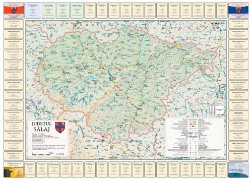 Harta județului Sălaj