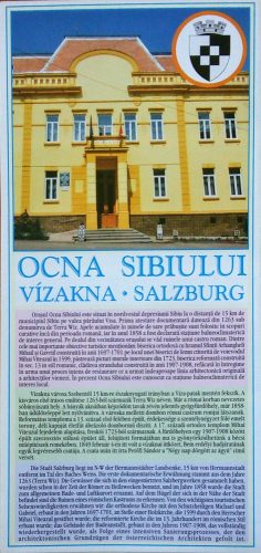 Orașul Ocna Sibiului - hartă pliabilă