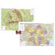 România. Harta fizico-geografică şi a resurselor naturale de subsol şi România. Harta administrativă şi a principalelor căi de comunicaţie – Duo Plus