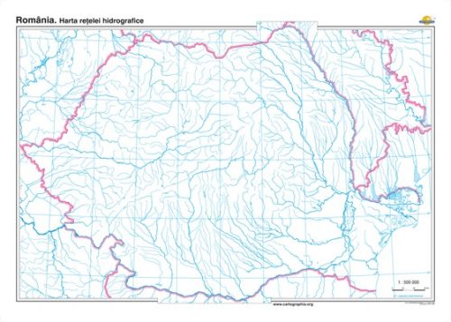 România. Harta reţelei hidrografice