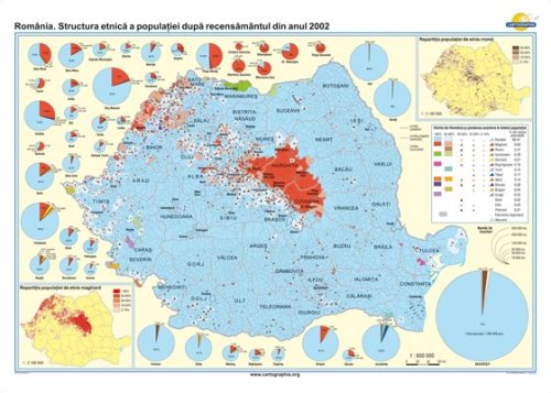 România. Structura etnică a populaţiei după recensământul din anul 2002