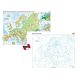 Europa. Harta fizico-geografică şi a principalelor resurse naturale de subsol – Duo