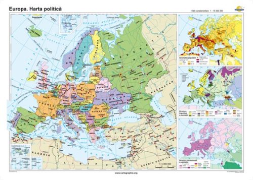 Europa. Harta politică