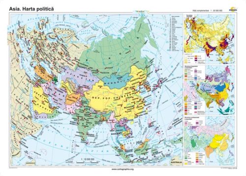 Asia. Harta politică
