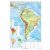 America de Sud. Harta fizico-geografică şi a principalelor resurse naturale de subsol