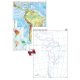 America de Sud. Harta fizico-geografică şi a principalelor resurse naturale de subsol – Duo