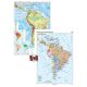 America de Sud. Harta fizico-geografică și a principalelor resurse naturale de subsol și America de Sud. Harta politică – Duo Plus