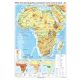 Africa. Harta fizico-geografică şi a principalelor resurse naturale de subsol