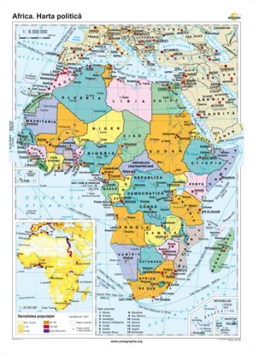 Africa. Harta politică
