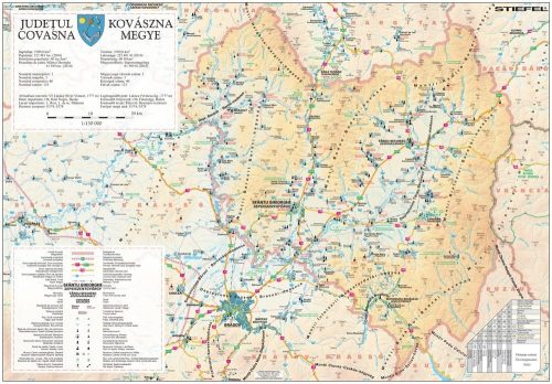 Harta județului Covasna 