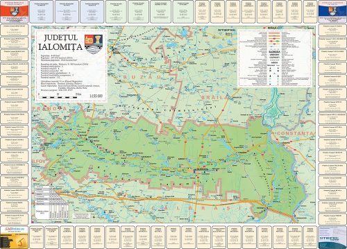 Harta județului Ialomița cu primării