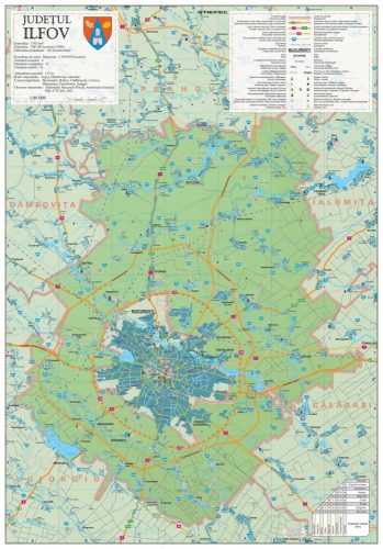 Harta județului Ilfov