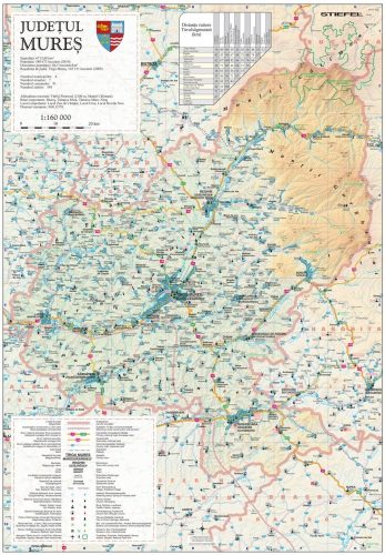 Harta județului Mureș