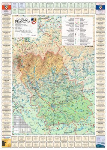 Harta județului Prahova cu primării 