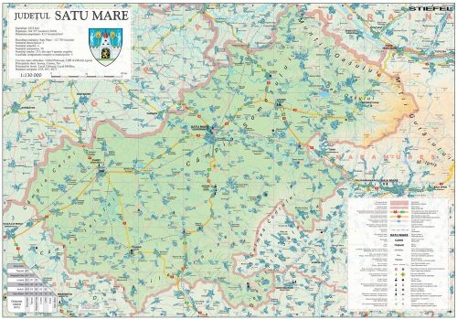 Harta județului Satu Mare
