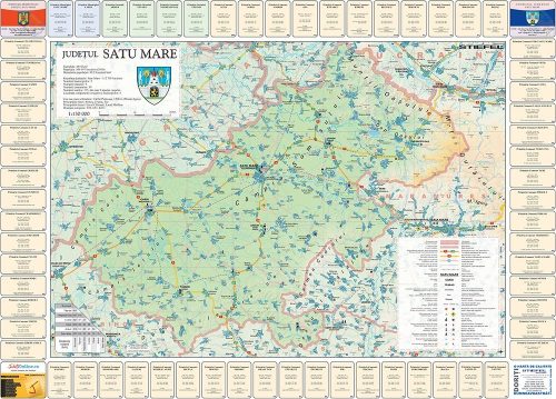 Harta județului Satu Mare cu primării 