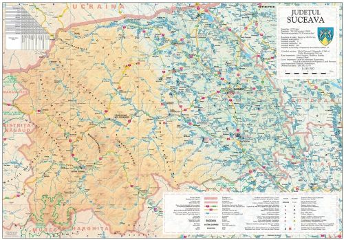 Harta județului Suceava