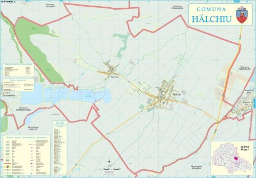 Harta Comunei Halchiu BV - șipci de lemn