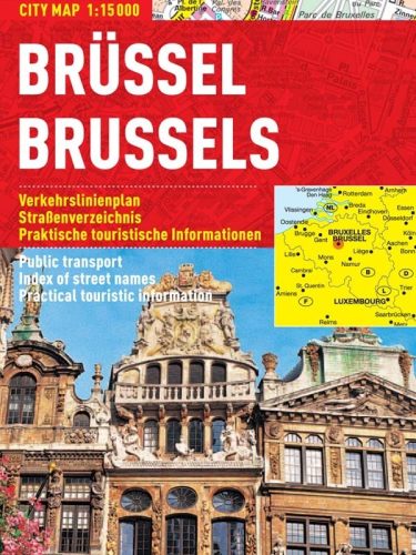 Bruxelle -hartă turistică pliabilă 