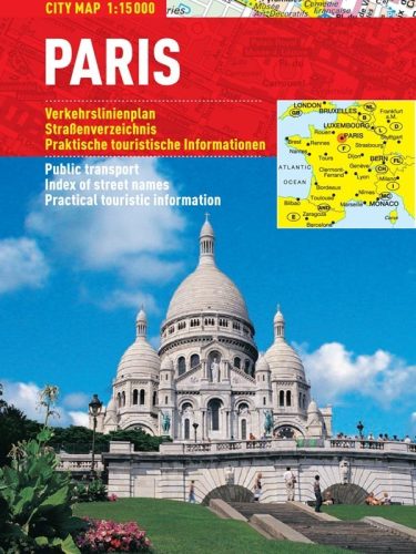 Paris -hartă turistică pliabilă 