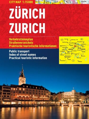 Zurich - hartă turistică pliabilă