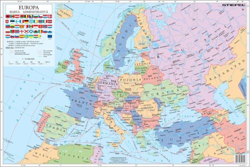 Hartă de birou - Europa Administrativă