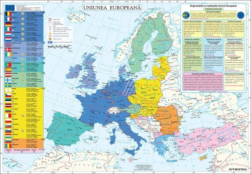 Hartă de perete Uniunea Europeană 