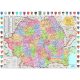Hartă România administrativă cu stemele județelor